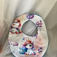 bavoir licorne face
